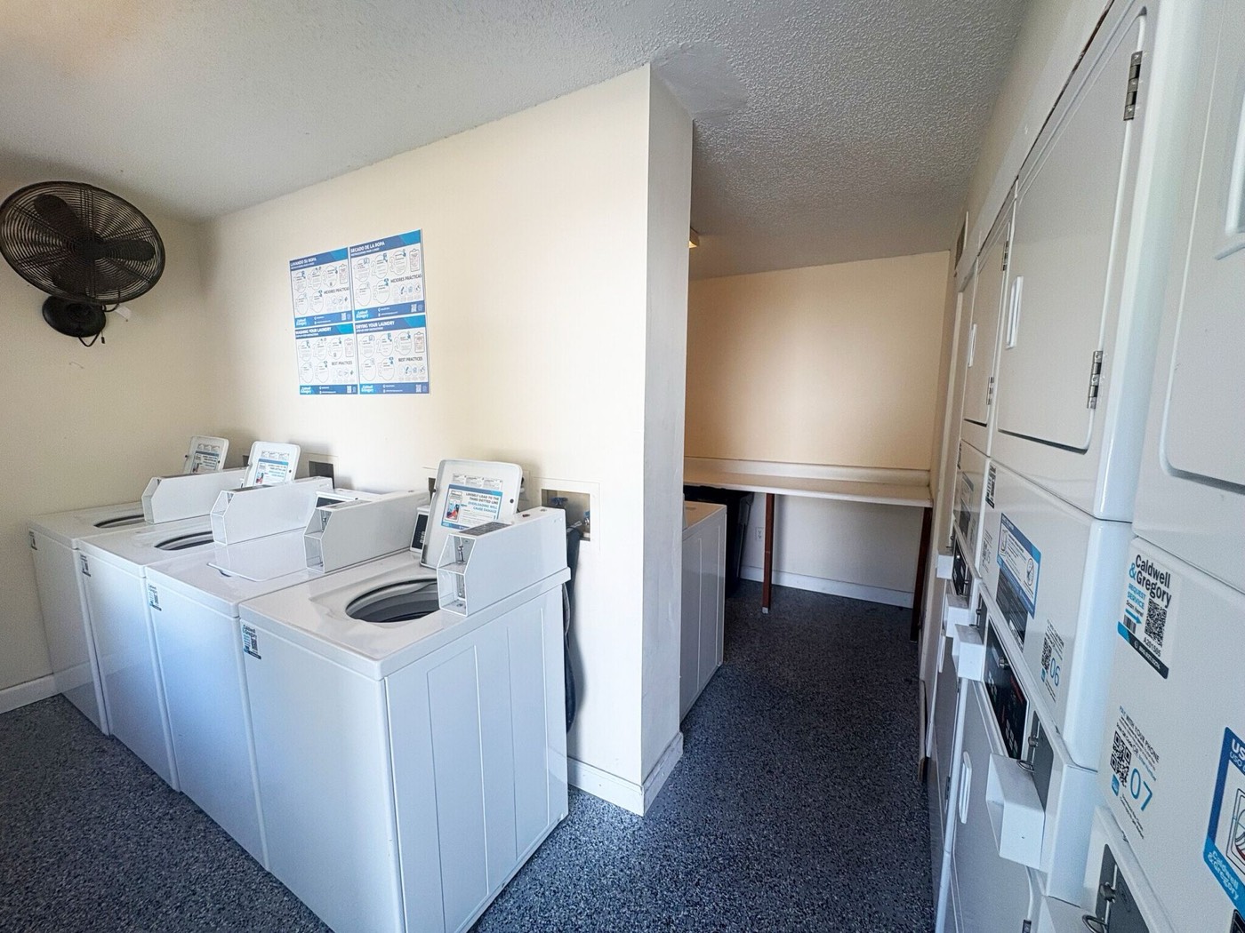 On-site laundry room
